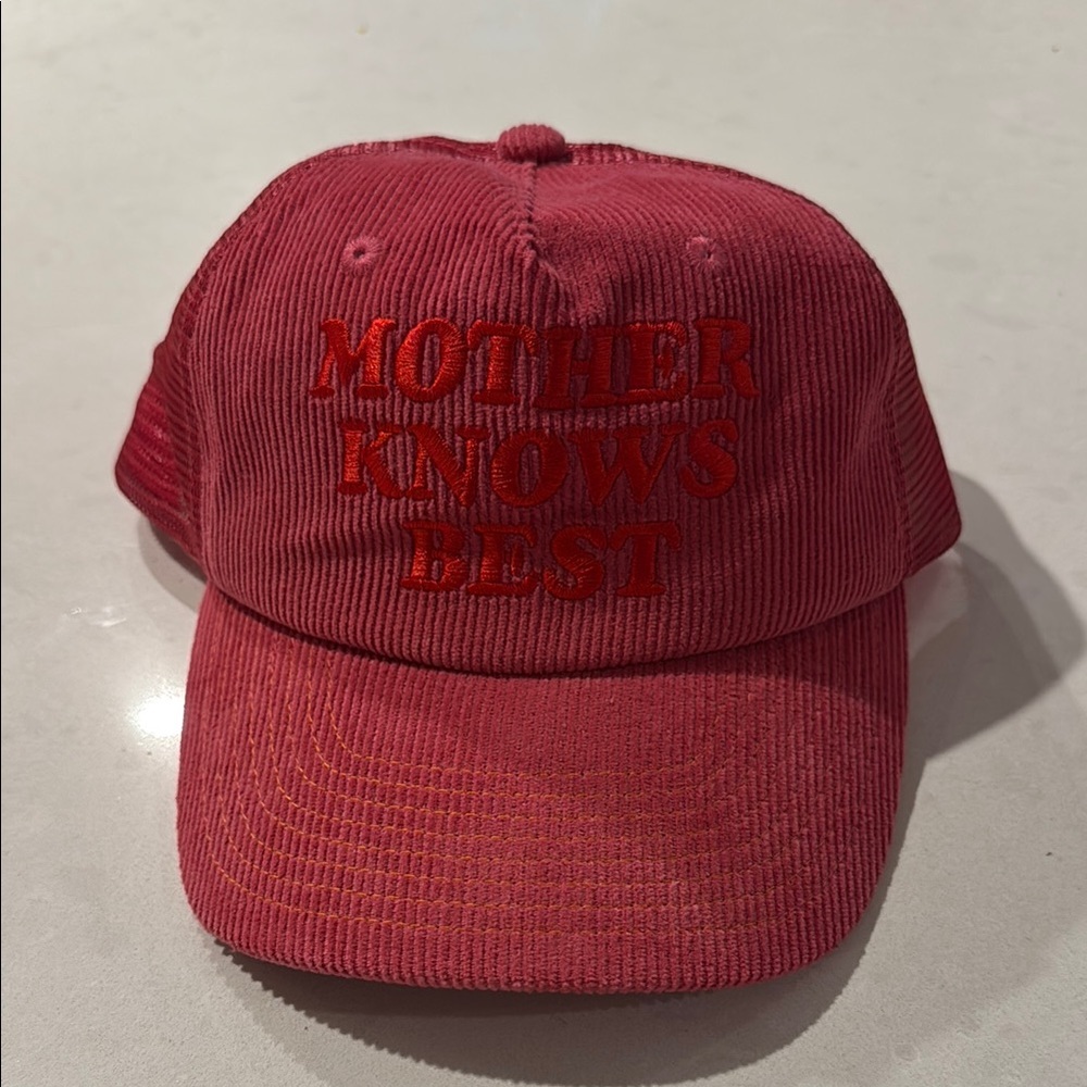 MOTHER Red Corduroy Cap